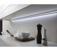 Teramo led Barra Led Sottopensile Su Misura Luce A Scelta Interruttore TOUCH Profilo PIATTO Made In Italy (60 CM, LUCE NATURALE)