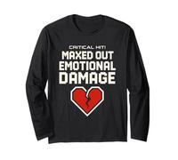 Terapeuta Gamer Controller emotivo Gamer Salute mentale Divertimento Maglia a Manica