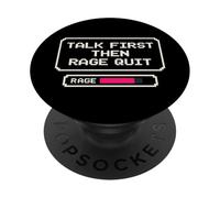 Terapeuta Gamer Controller emotivo Gamer Salute mentale Divertimento PopSockets PopGrip Adesivo