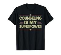 Terapeuta Gift Counseling My Superpower Fun Counselor Maglietta