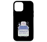 Terapeuta Umorismo Burnout Counselor Salute mentale Meme Regalo Custodia per iPhone 12 mini