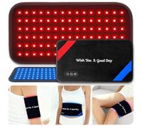 Terapia a luce rossa per il corpo - 90 LED tripla lunghezza d'onda (660/850/460nm), cuscinetto indossabile per terapia della luce infrarossa da 33 x 18,5 cm per alleviare il dolore, recupero muscolare