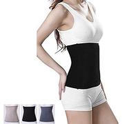 terapia a maglia addominale fascia lombare addominale lombare per la schiena, snellente Slim Wrap Belt Postpartum Belly Band - riscaldamento sollievo dal dolore, donna, Nero , L for waist 90-112CM