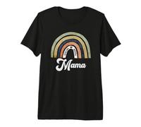 Terapia cardiaca Special Needs Mama Vintage Boho Rainbow Olive Maglietta Premium