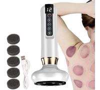 Terapia con tazza di aspirazione | Strumento elettrico GUASHA sotto vuoto con temperatura di 12 gradi | Macchina per la terapia del vuoto per addome, braccia, gambe, vita e fianchi
