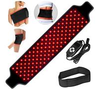 Terapia della luce rossa per il corpo - terapia della luce infrarossa, cintura per terapia della luce rossa per alleviare il dolore muscolare della spalla, vita, LED, 660 nm e 850 nm vicino