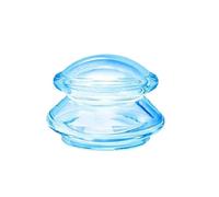 Terapia di coppettazione con massaggio in silicone, strumenti per coppe da massaggio cinesi per alleviare il dolore articolare, massaggio corpo per viso/collo/schiena (M, blu)