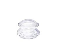 Terapia di coppettazione in silicone per massaggio, strumenti cinesi per coppettazione per il sollievo dal dolore articolare, massaggio per il corpo per viso/collo/schiena (S, trasparente)