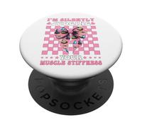 Terapia di massaggio Sto giudicando silenziosamente la rigidità muscolare PopSockets PopGrip Adesivo