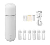 Terapia Diffusore olio essenziale, 5 ml Diffusore Olio montato a parete Umidificatore di profumi di terapia con 6 bottiglie per il bagno per ufficio hotel per la casa (Bianco)