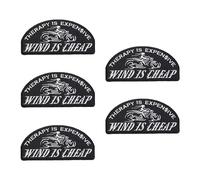 Terapia Is Costoso, Vento È Economico Toppa - Termoadesivo / da Cucire Rayon