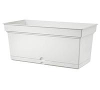 Teraplast Aqua Dimensioni 78,5cm x 38,5cm x 34cm - Fioriera Da Esterno In Plastica Opaca, Colore Bianco, 100% Riciclabile Con Riserva D'Acqua. Vaso Rettangolare Da Esterno.