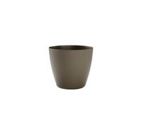 TeraPlast Bayon 60 Kit Vaso Rotondo Ash Resina Riserva Acqua