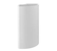 Teraplast Corner Outdoor Fioriera ad Angolo, Plastica 100%, Bianco, 80 cm