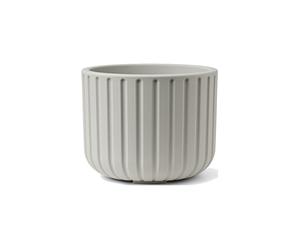 TeraPlast Echo Rigato 50 cm Vaso Silver Fog Resina