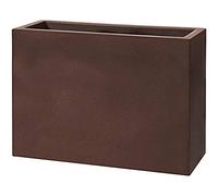 Teraplast - Fioriera Schio Tower, Essential, 100 cm, Bronzo, 100% Riciclabile