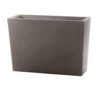 Teraplast Schio Cassa Alta 50cm Fioriera, Plastica 100%, Cappuccino, 50 cm