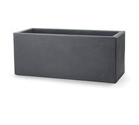 FIORIERA RETTANGOLARE COLORE ANTRACITE 60X24,5 CM H 24,5 MOD. SCHIO CASSA