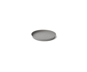TeraPlast Sottovaso Orma Saucer 29 Fog Grey Grigio Plastica Riciclata
