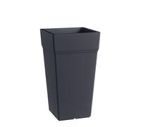 VASO QUADRATO COLORE ANTRACITE 38X38 CM H 80 CM MOD. STALK