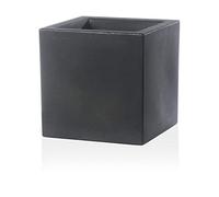 Teraplast Vaso Fioriera in Resina SCHIO CUBO 30x30 - Beton Beton