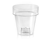 Teraplast - Vaso Porto, Clear, 14cm, Trasparente, 100% Riciclabile