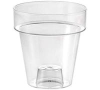 Teraplast - Vaso Porto, Clear, 20cm, Trasparente, 100% Riciclabile