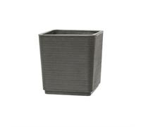 TeraPlast Vaso quadrato Thar 38 Dot Ash Plastica Riciclata