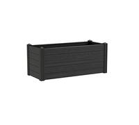 Teraplast Vaso rettangolare in resina TRAMA 100X42 H40 - ASH ASH