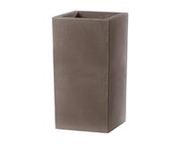 Teraplast Vaso Schio Cubo Alto 80 cm Made in Italy, riciclabile