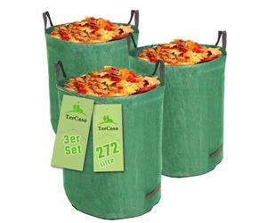 TerCasa 998003 - Set di 3 sacchi da giardino, 272 l