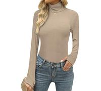 Terecey Maglia Donna Collo Alto Confezione Cotone Manica Lunga Lupetto Leggero Aderente Basic Top Elegante Intimo Traspirante Elasticizzato Sottogiacca Termico