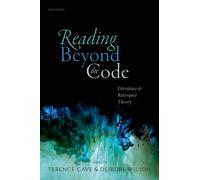 Terence Cave Reading Beyond the Code (Copertina rigida)