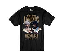 Terence Hill Bud Spencer Maglietta a Maniche Corte con Scritta Wild West Legends (S)