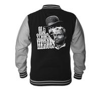 Terence Hill Giacca da uomo Old School Heroes College Bud Spencer (nero)