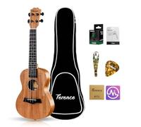TERENCE Ukulele soprano 23 pollici mogano ukelelele per principianti professionisti adulti kit ukulele kit con accordatore, capotasto, custodia, tracolla, plettri, corda in nylon e panno