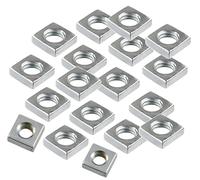 TERF® Dadi quadrati M8 M8 (8 mm) in acciaio, confezione da 25