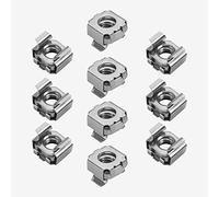 TERF® Dado a gabbia M8 M8 (8 mm), adatto per pannelli da 1.7 mm a 2.6 mm e richiede fori quadrati, 12.3 mm, dadi a gabbia per apparecchiature server, quadro elettrico, confezione da 10