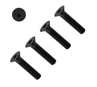 TERF® Viti a testa svasata con esagono incassato nero M6 x 30 mm M6 (6 mm) x 30 mm, viti a brugola a testa esagonale svasata, confezione da 20