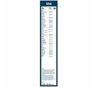 Tergicristalli Bosch Twin 550, Lunghezza 550mm/550mm, 1 set per parabrezza anter