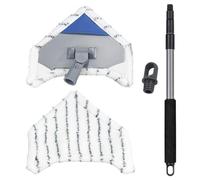 Tergicristalli Multiflex per piastrelle, finestre e pavimenti, con tre rivestimenti, manico telescopico (56-112 cm), in acciaio rivestito