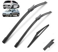 Tergicristalli per Fiat Grande Punto 2005-2011/Fiat Punto Evo 2009-2013, Set di spazzole tergicristallo Anteriori e Posteriori Spazzole di ricambio Tergicristallo Set