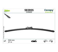 Tergicristallo 530 MM Flachbalkenwischblatt Con Spoiler VALEO per U.a. Volvo S80