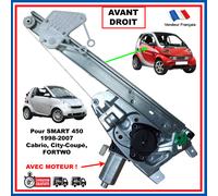 Tergicristallo Anteriore Destro Elettrico Per Smart 1998-2007 Lato Passeggero