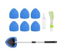Tergicristallo automatico - Strumento per purificatore parabrezza estensibile, pulitore esterno interno | Patre per finestre multi-superficie per camion, camper, pannelli per la casa, kit maniglia