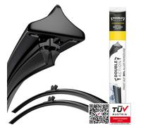 Tergicristallo Double Action - Lunghezza: 700/580 mm - Set per parabrezza - W...