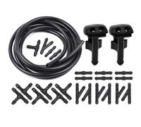 Tergicristallo Ugello Compatibile Con BMW Per 318i 1992-1998 318is 1993-1997 318ti 1995-1998 OEM:61601384859 Kit Tubo Flessibile Ugello Lavavetri Parabrezza Anteriore(With Regulator)