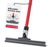Tergipavimento in 100% silicone lama da 30 cm e manico lungo 55 pollici 4PC con scopa girevole e inclinabile - leggero lavavetri per garage, doccia, vetri, parete, parabrezza e finestra