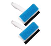 Tergipavimento Per Doccia, 2 Pezzi Tergipavimento Multiuso Per Finestre con Impugnatura Efficiente E Comoda Spazzola Per Pulizia Schermo Per Finestra Doppia Laterale Tergicristallo Per Vetro Per Specc