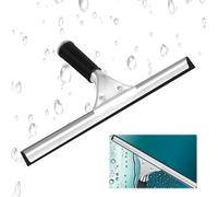 Tergivetri in Acciaio inossidabile, 35 cm Tergivetro per Doccia, Tergivetro Doccia Tergicristallo Doccia, per Doccia, Bagno, Specchio, Pulizia del Vetro, Piastrelle, Pulizia Delle Finestre